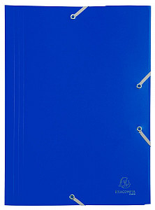 Exacompta spisové desky s gumičkou - modré