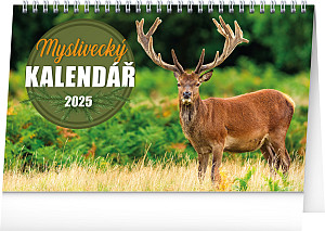 Stolní Myslivecký kalendář 2025, 23,1 × 14,5 cm