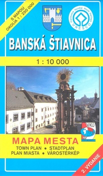Banská Štiavnica 1 : 10 000 Mapa mesta Town plan Stadtplan Plan miasta Várostérk