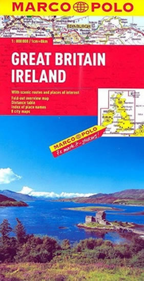 Velká Británie Irsko Great Britain 1:800 000