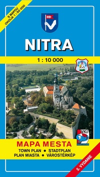 Nitra 1:10 000 Mapa mesta Town plan Stadtplan Plan miasta Várostérkép