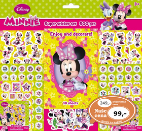 Super sticker set 500 kusů Minnie