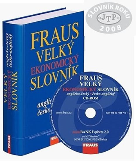 Komplet 2ks Velký ekonomický slovník anglicko-český česko-anglický + CD ROM